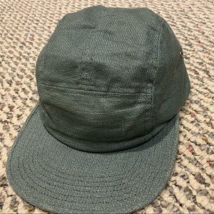 Supreme vintage no logo teal camp cap, OS, good condition, Made in the USA